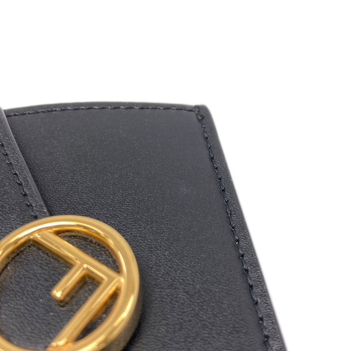 FENDI F is Fendi Micro Trifold Wallet Bifold Wallet with Coin Pocket Calf Ladies [Used]