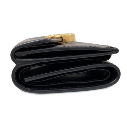 FENDI F is Fendi Micro Trifold Wallet Bifold Wallet with Coin Pocket Calf Ladies [Used]