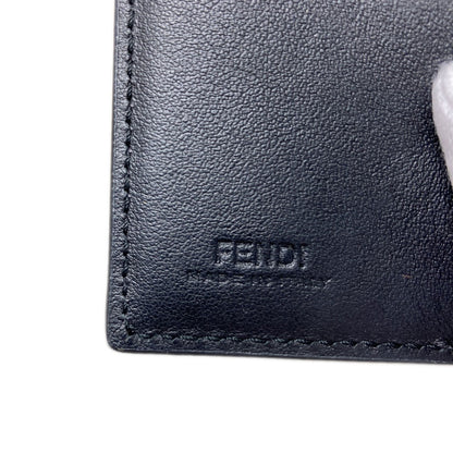 FENDI F is Fendi Micro Trifold Wallet Bifold Wallet with Coin Pocket Calf Ladies [Used]