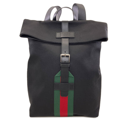 GUCCI 337075 Sherry line Backpack Â· Daypack Canvas Ladies [Used]