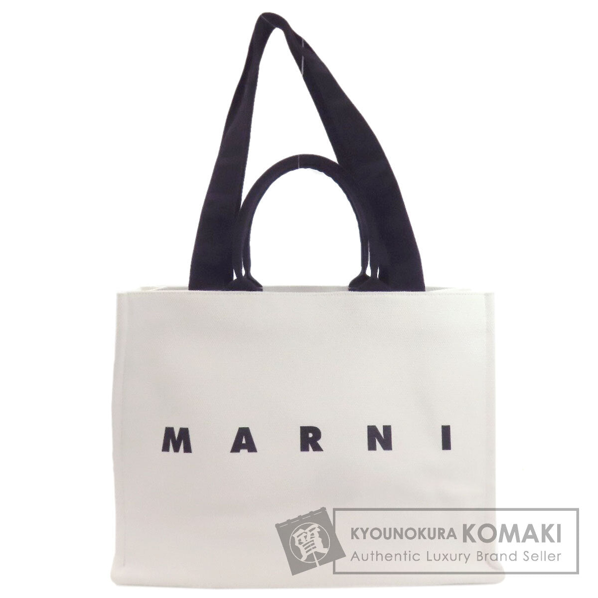 MARNI Logo print 2WAY Tote Bag Canvas Ladies [Used]