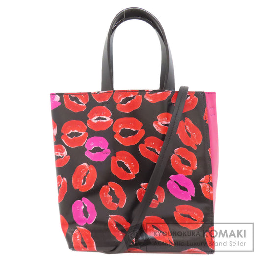 MARNI Museeo Lip Pattern 2WAY Handbag Leather Ladies [Used]
