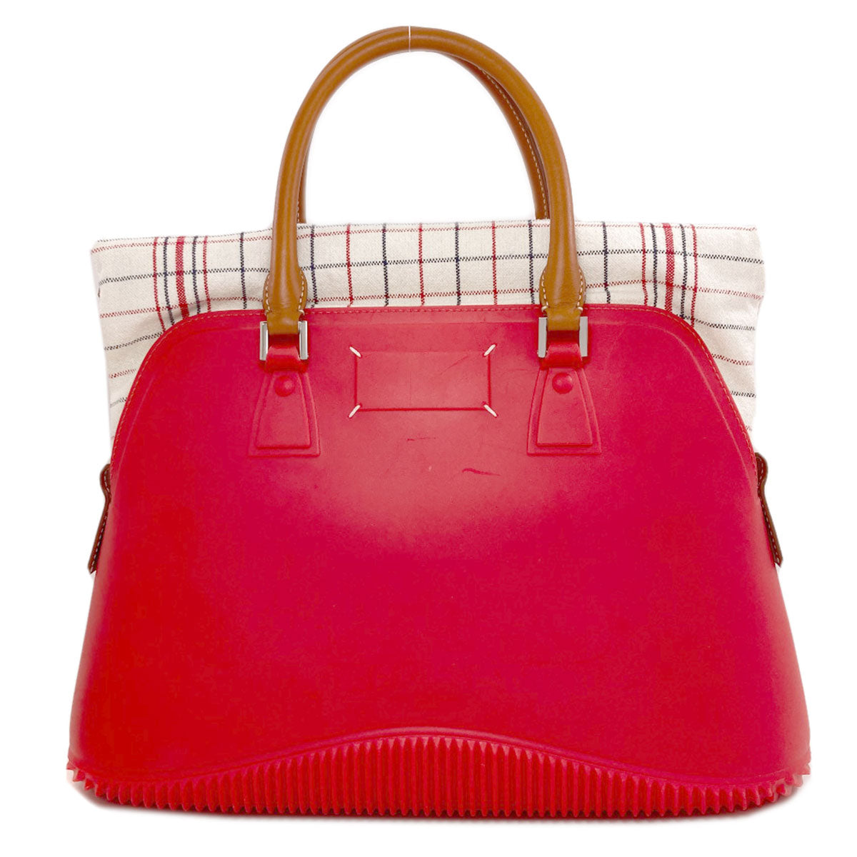 MaisonMargiela 5AC 2WAY Handbag Rubber Leather & canvasLadies [Used]