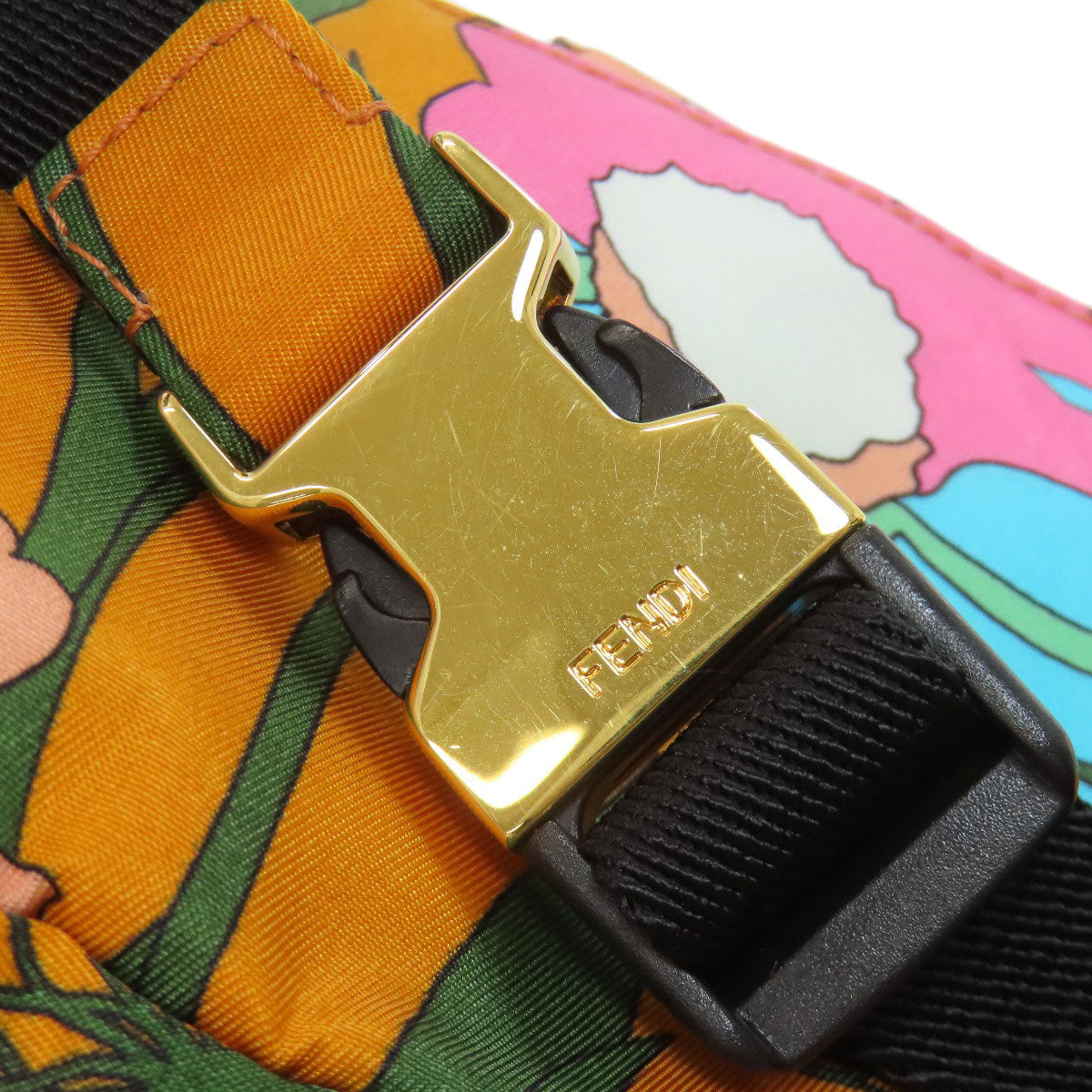 FENDI Mamma Bucket 2WAY Hip bag, waist bag Nylon Ladies [Used]