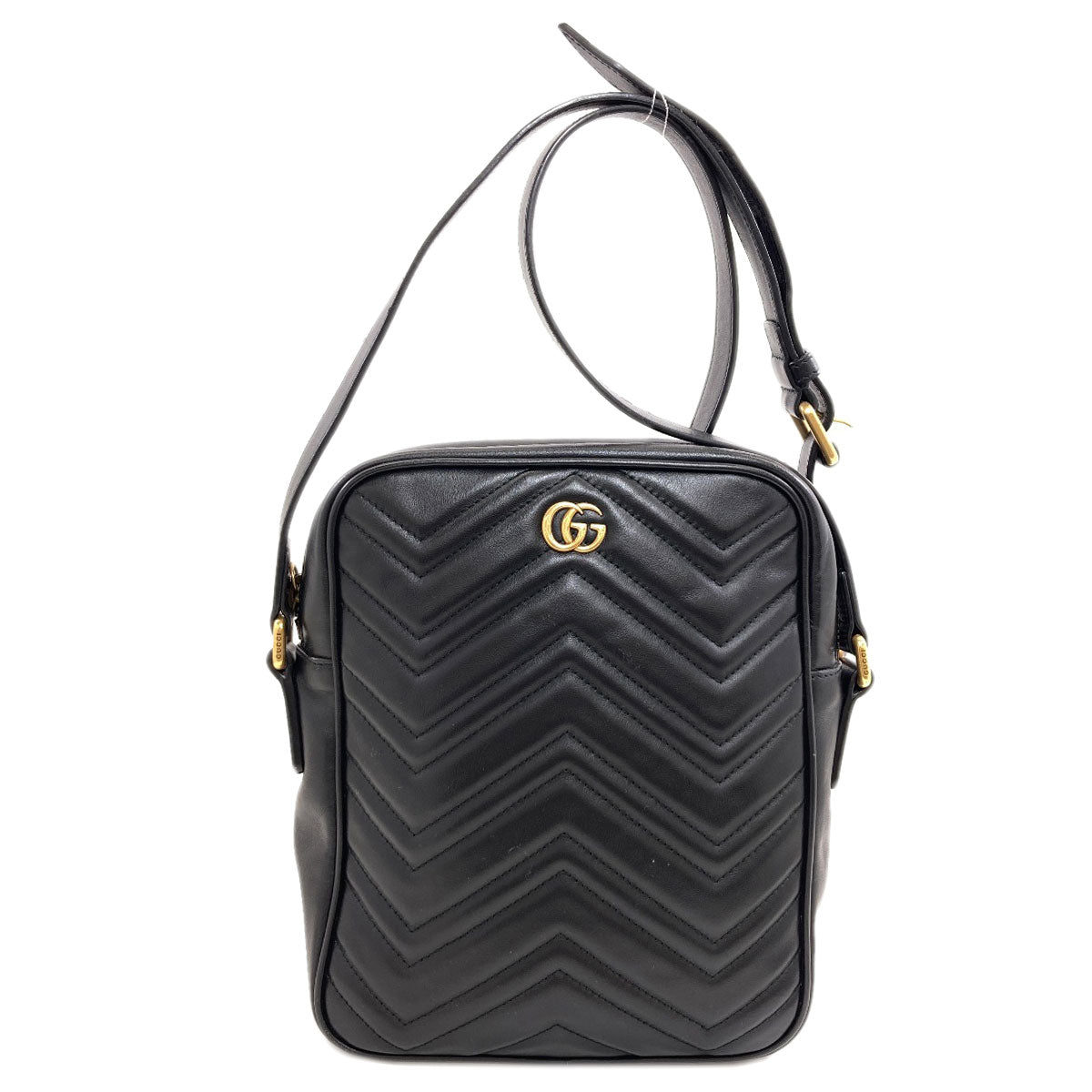 GUCCI 523365 GG Marmont Double G Shoulder Bag Leather Ladies [Used]