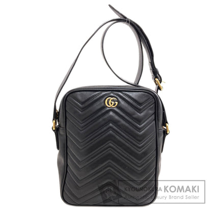 GUCCI 523365 GG Marmont Double G Shoulder Bag Leather Ladies [Used]