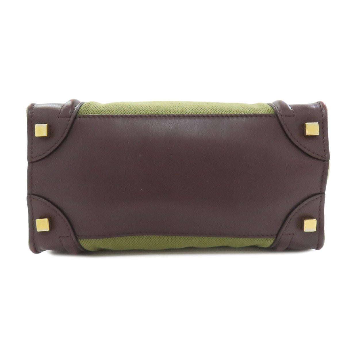 CELINE Luggage micro Handbag Canvas LeatherLadies [Used]