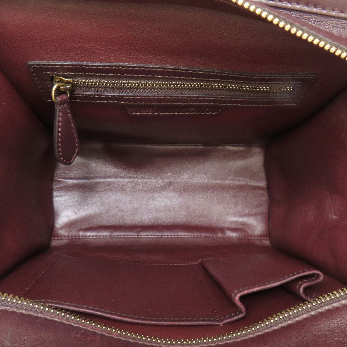 CELINE Luggage micro Handbag Canvas LeatherLadies [Used]