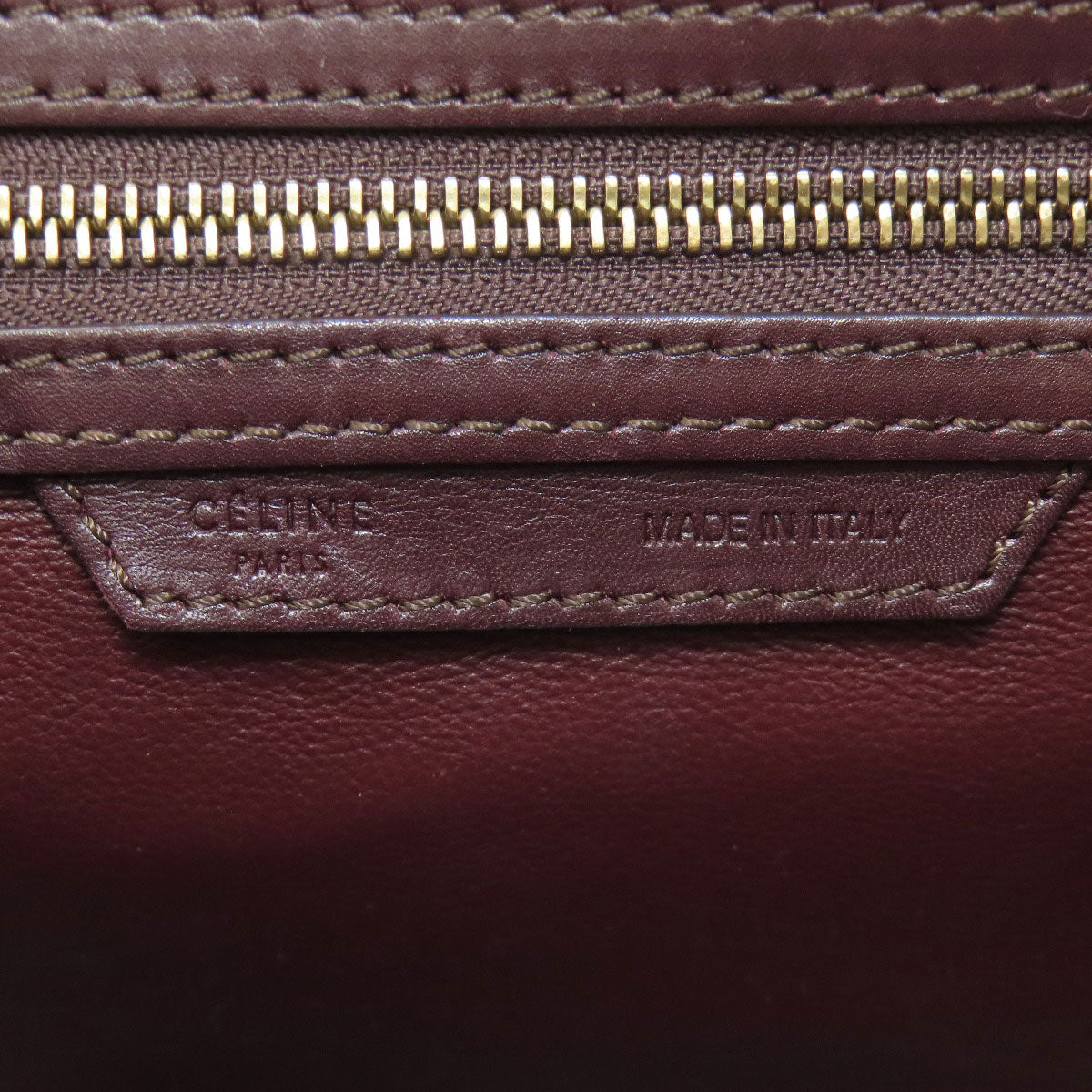 CELINE Luggage micro Handbag Canvas LeatherLadies [Used]