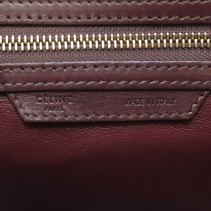 CELINE Luggage micro Handbag Canvas LeatherLadies [Used]