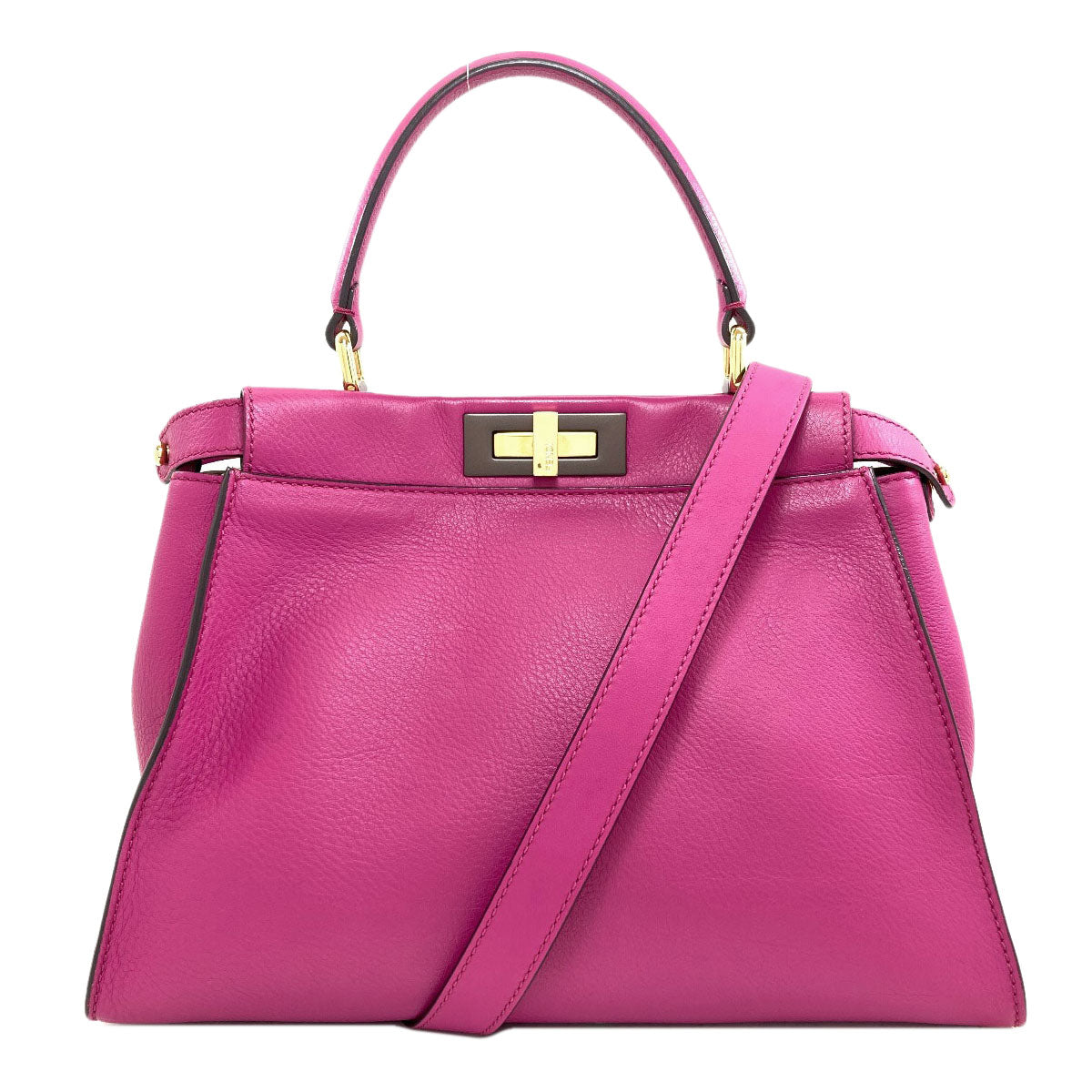 FENDI Peekaboo 2WAY Handbag Calf Ladies [Used]