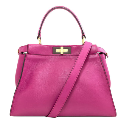 FENDI Peekaboo 2WAY Handbag Calf Ladies [Used]
