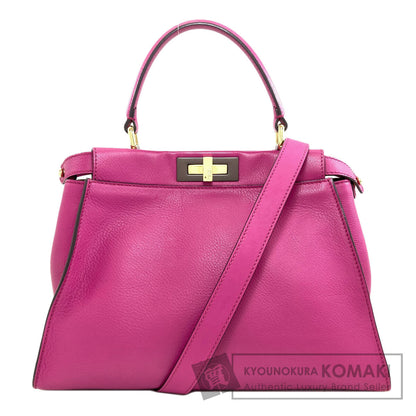 FENDI Peekaboo 2WAY Handbag Calf Ladies [Used]