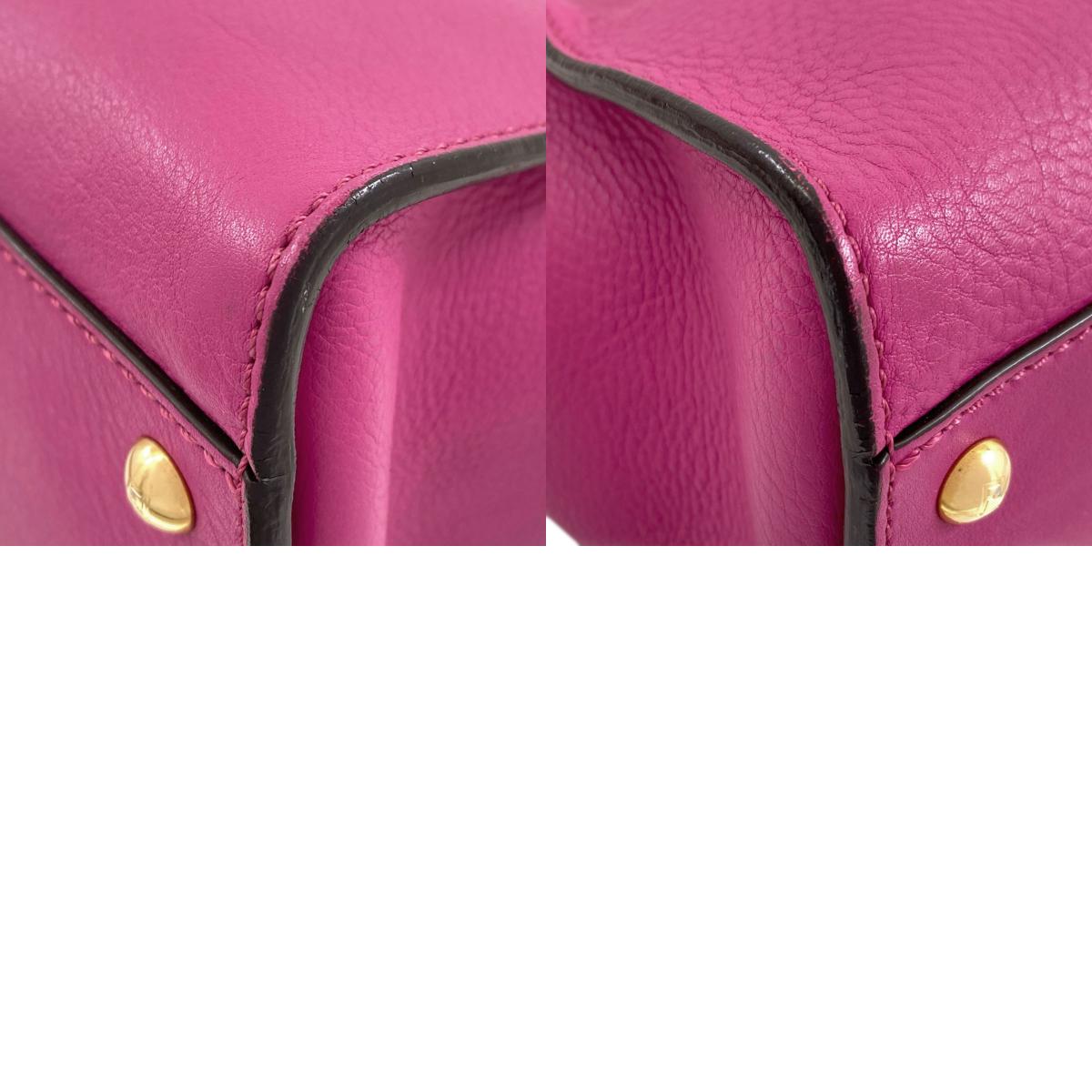 FENDI Peekaboo 2WAY Handbag Calf Ladies [Used]