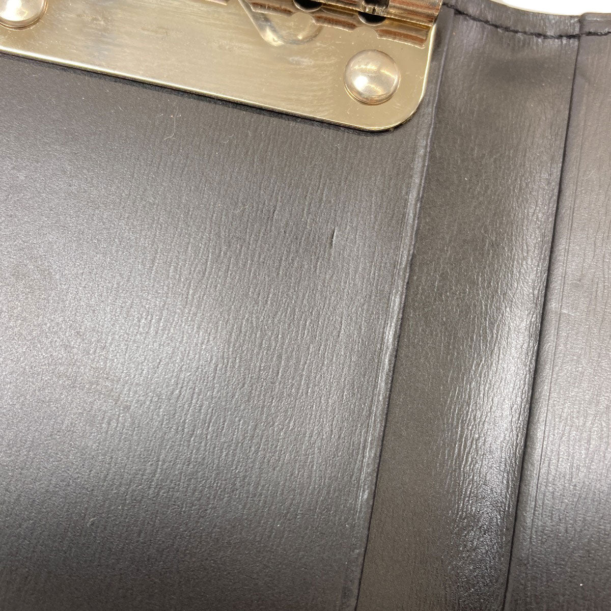 Dunhill logo key holder Leather mens [Used]