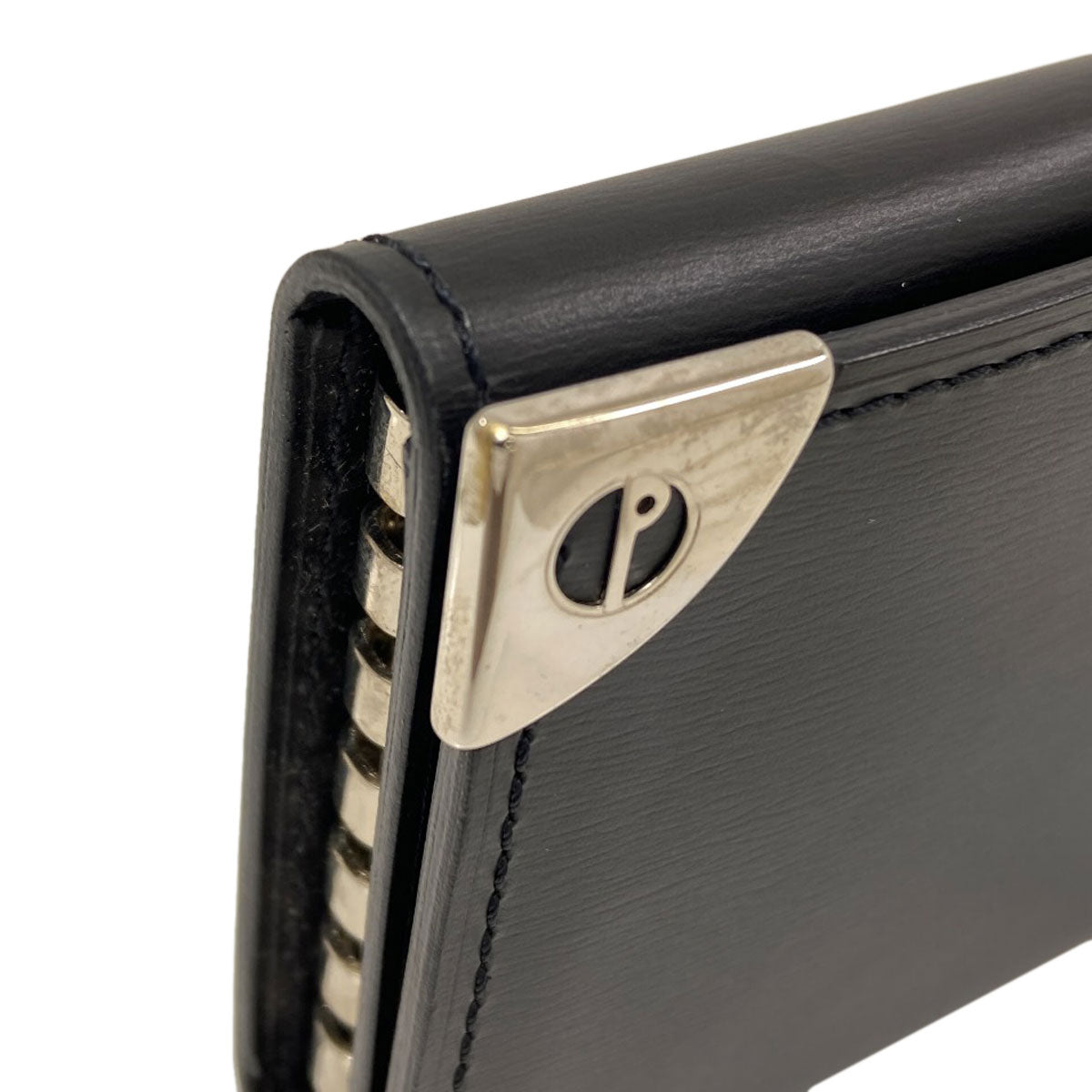 Dunhill logo key holder Leather mens [Used]