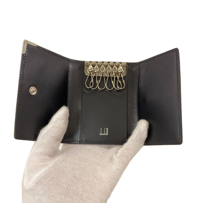Dunhill logo key holder Leather mens [Used]