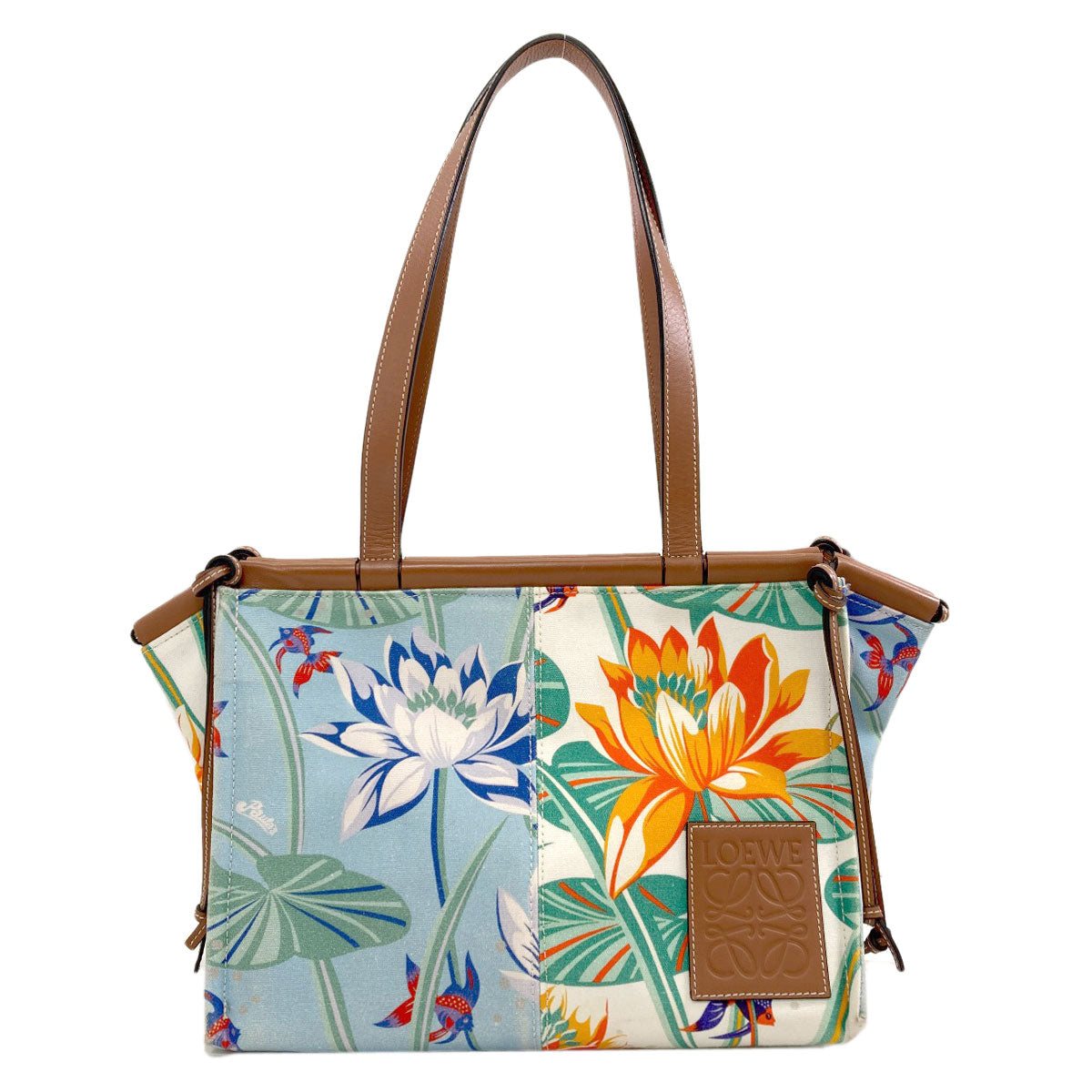 LOEWE Paula's Ibiza Cushion Tote Tote Bag Canvas LeatherLadies [Used]