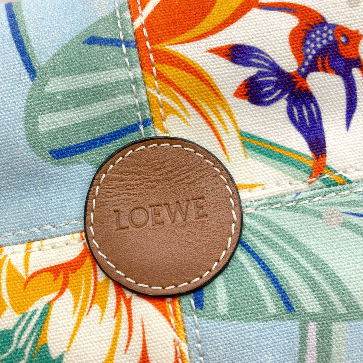 LOEWE Paula's Ibiza Cushion Tote Tote Bag Canvas LeatherLadies [Used]