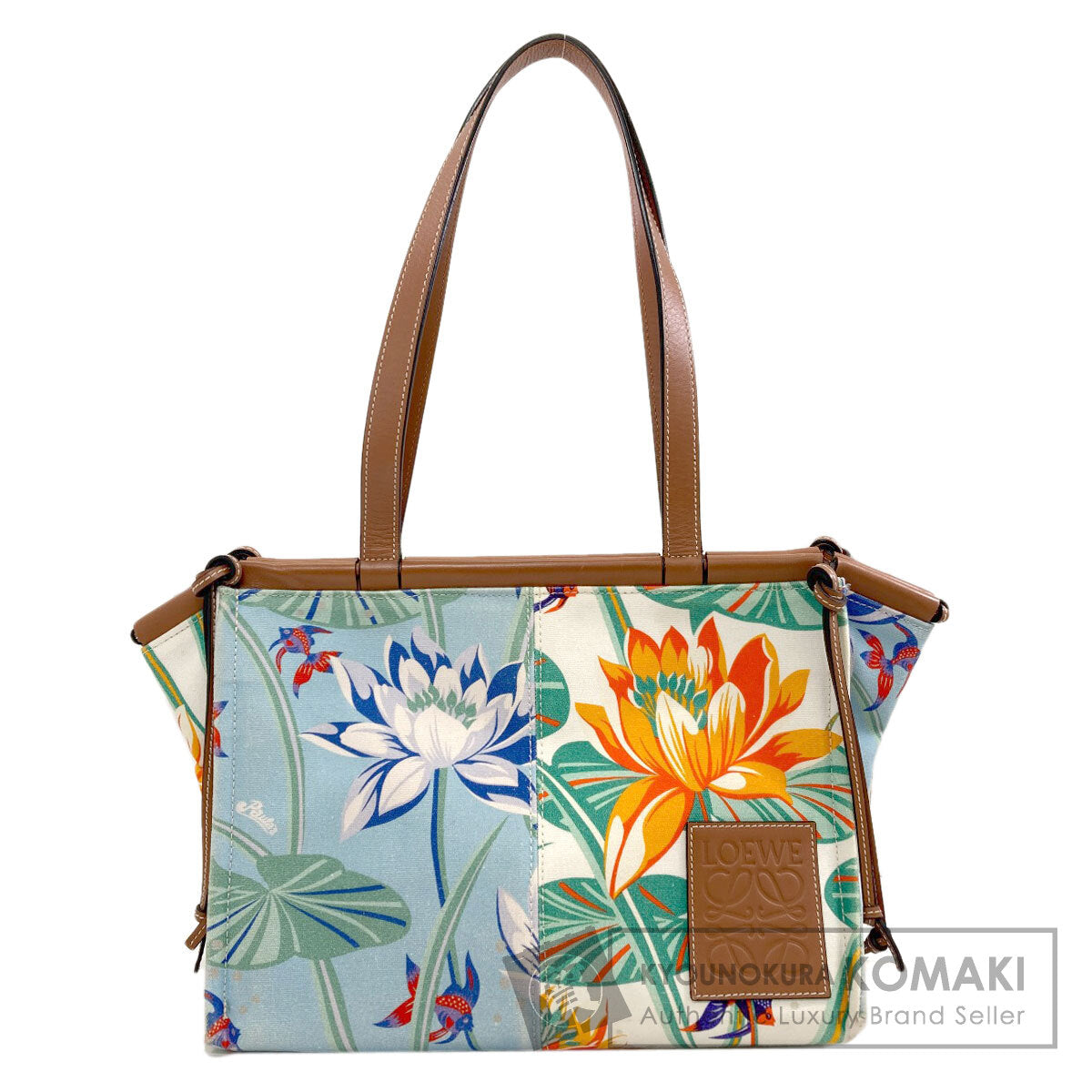 LOEWE Paula's Ibiza Cushion Tote Tote Bag Canvas LeatherLadies [Used]