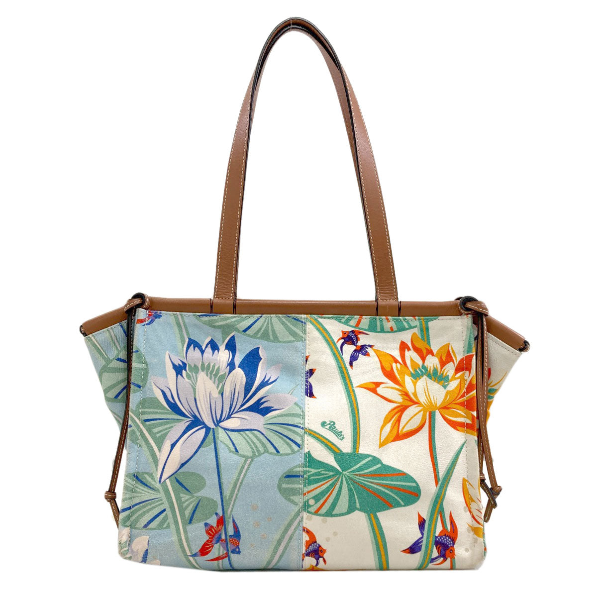 LOEWE Paula's Ibiza Cushion Tote Tote Bag Canvas LeatherLadies [Used]