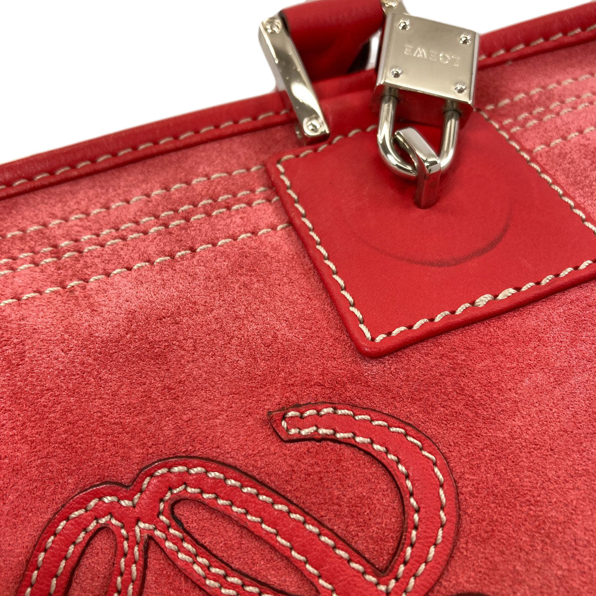 LOEWE Amazona Handbag Suede Ladies [Used]