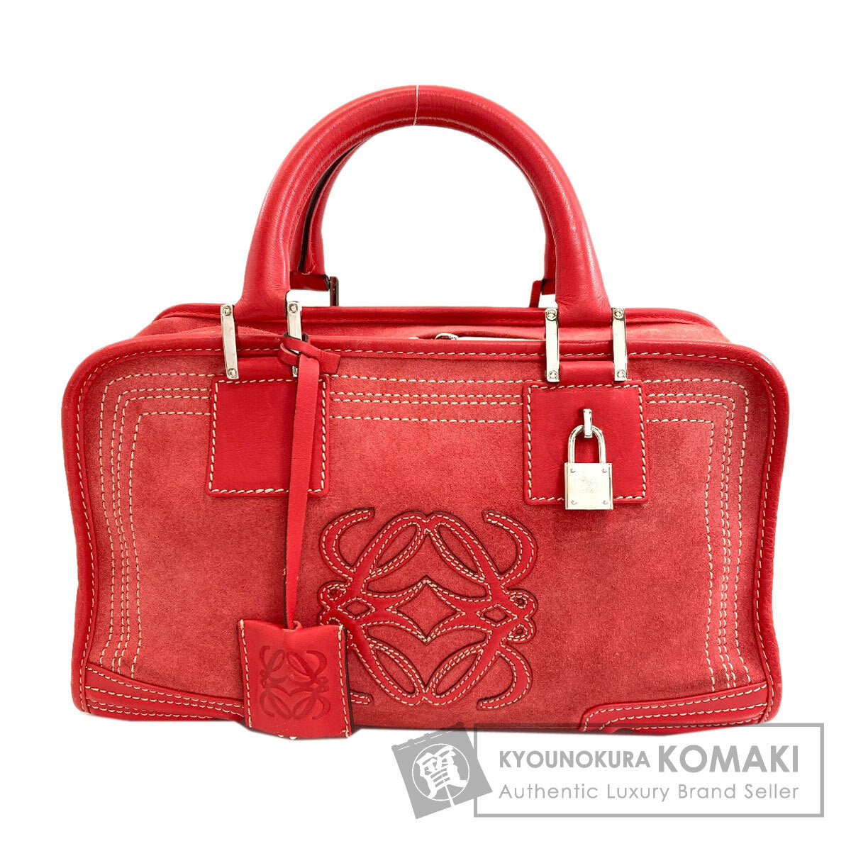LOEWE Amazona Handbag Suede Ladies [Used]