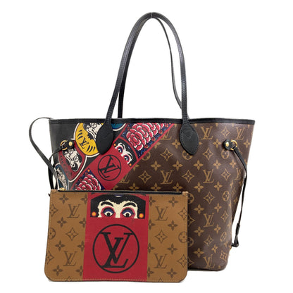 LOUIS VUITTON M43499 Neverfull MM Kansai Yamamoto Collaboration Daruma Kabuki Tote Bag Monogram canvas Ladies [Used]
