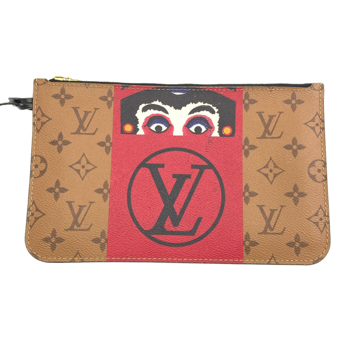 LOUIS VUITTON M43499 Neverfull MM Kansai Yamamoto Collaboration Daruma Kabuki Tote Bag Monogram canvas Ladies [Used]