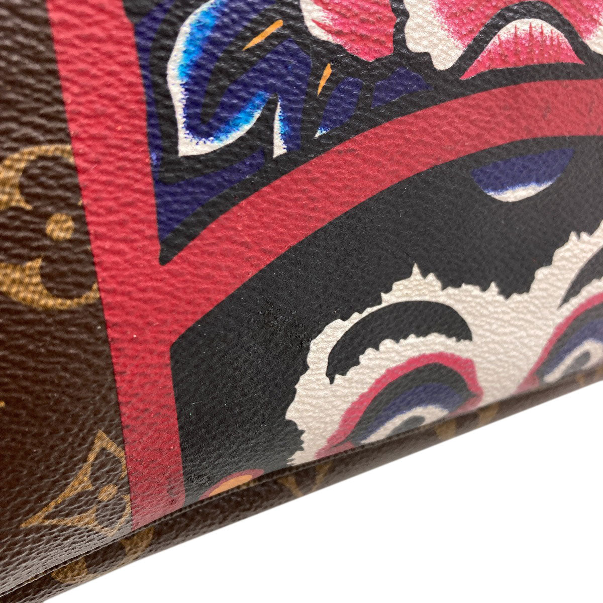 LOUIS VUITTON M43499 Neverfull MM Kansai Yamamoto Collaboration Daruma Kabuki Tote Bag Monogram canvas Ladies [Used]