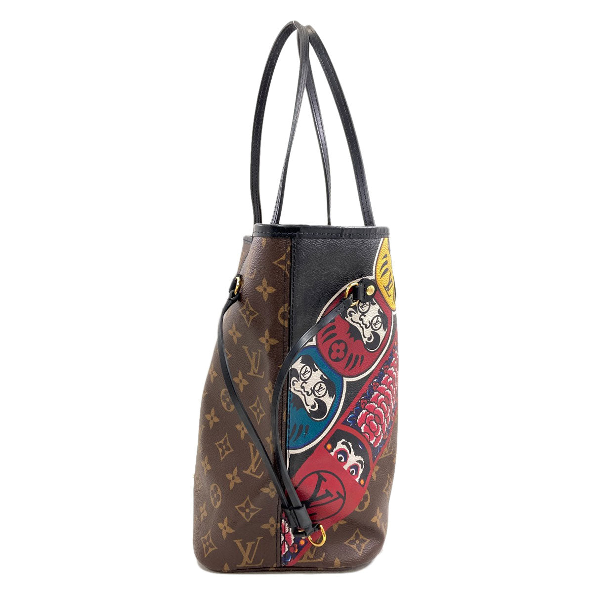 LOUIS VUITTON M43499 Neverfull MM Kansai Yamamoto Collaboration Daruma Kabuki Tote Bag Monogram canvas Ladies [Used]