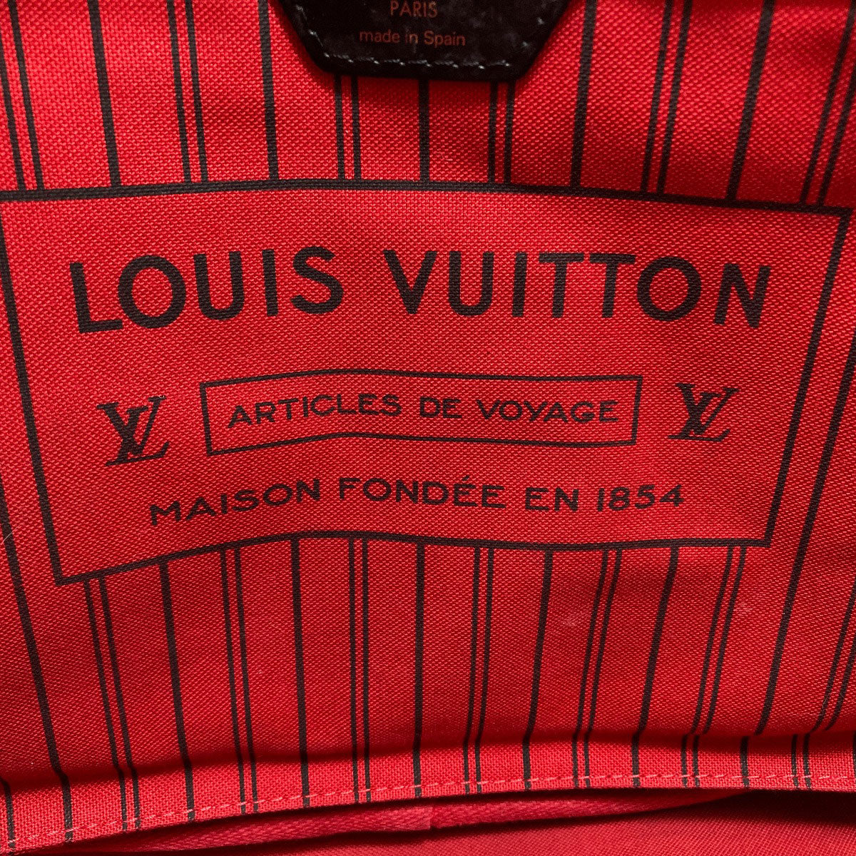 LOUIS VUITTON M43499 Neverfull MM Kansai Yamamoto Collaboration Daruma Kabuki Tote Bag Monogram canvas Ladies [Used]