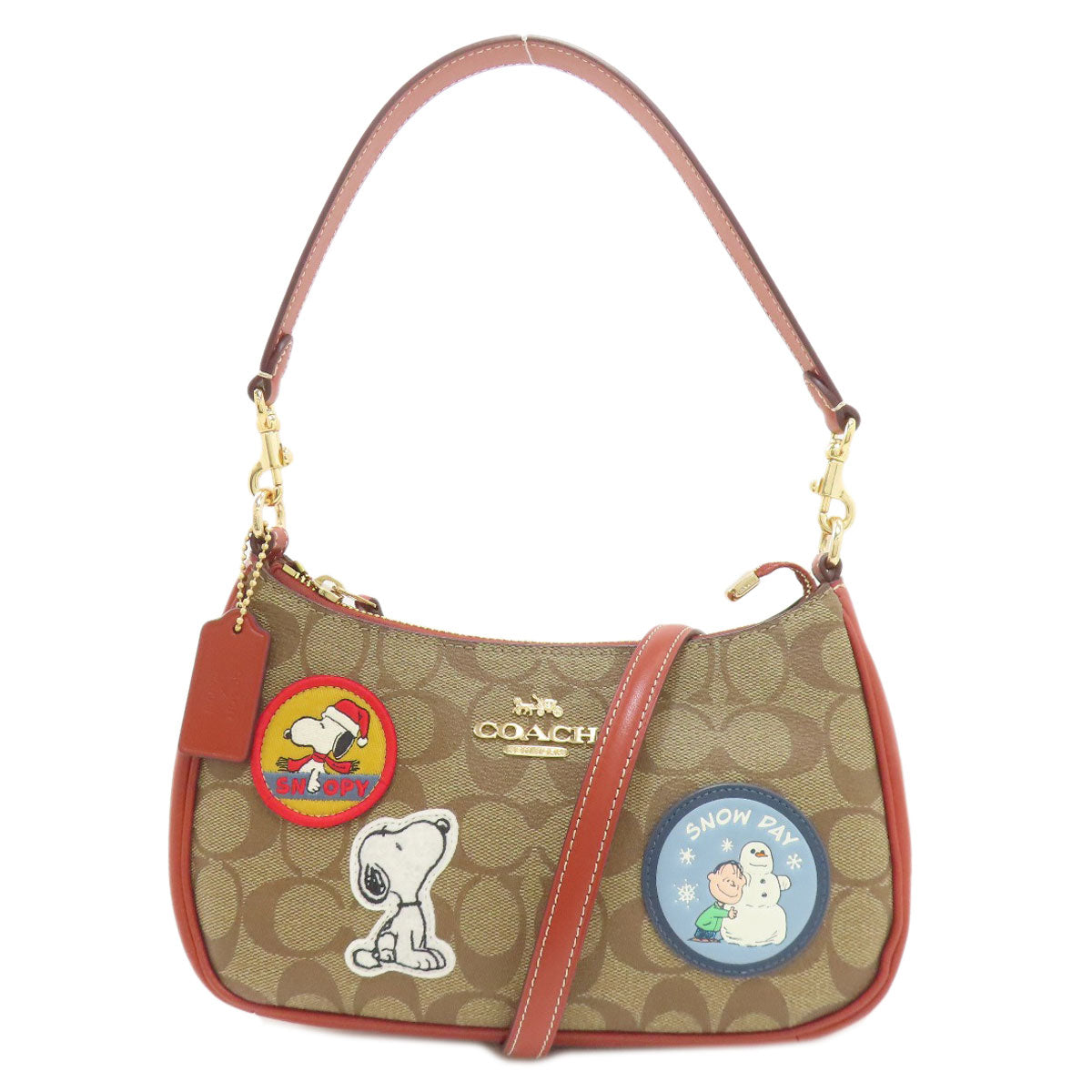 COACH CE848 Teri Peanuts collaboration 2WAY Tote Bag PVC Ladies [Used]
