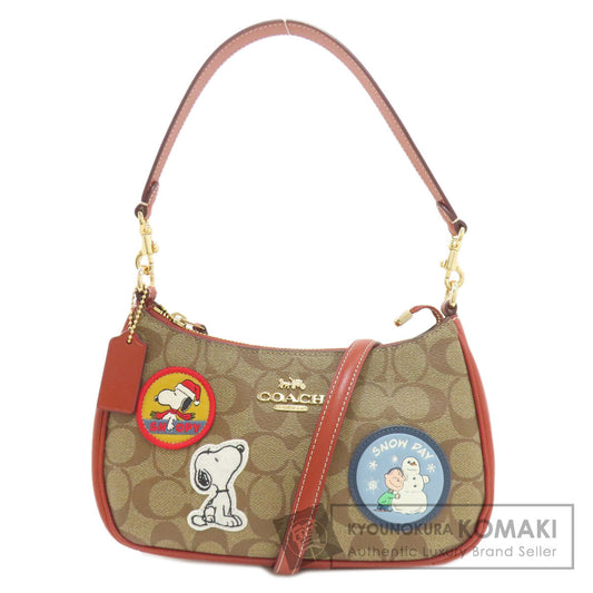 COACH CE848 Teri Peanuts collaboration 2WAY Tote Bag PVC Ladies [Used]