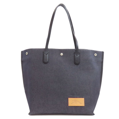 Longchamp Essential Shopping Bag Tote Bag Canvas Ladies [Used]