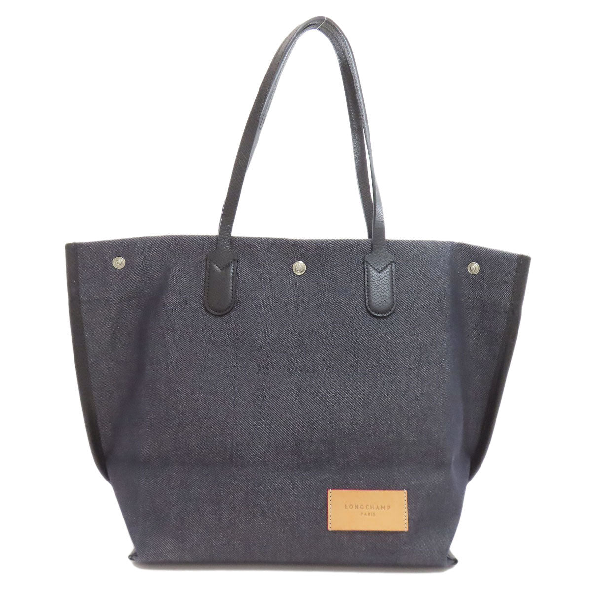 Longchamp Essential Shopping Bag Tote Bag Canvas Ladies [Used]