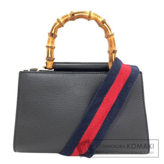 GUCCI 470271 Nimfair Bamboo 2WAY Handbag Calf Ladies [Used]