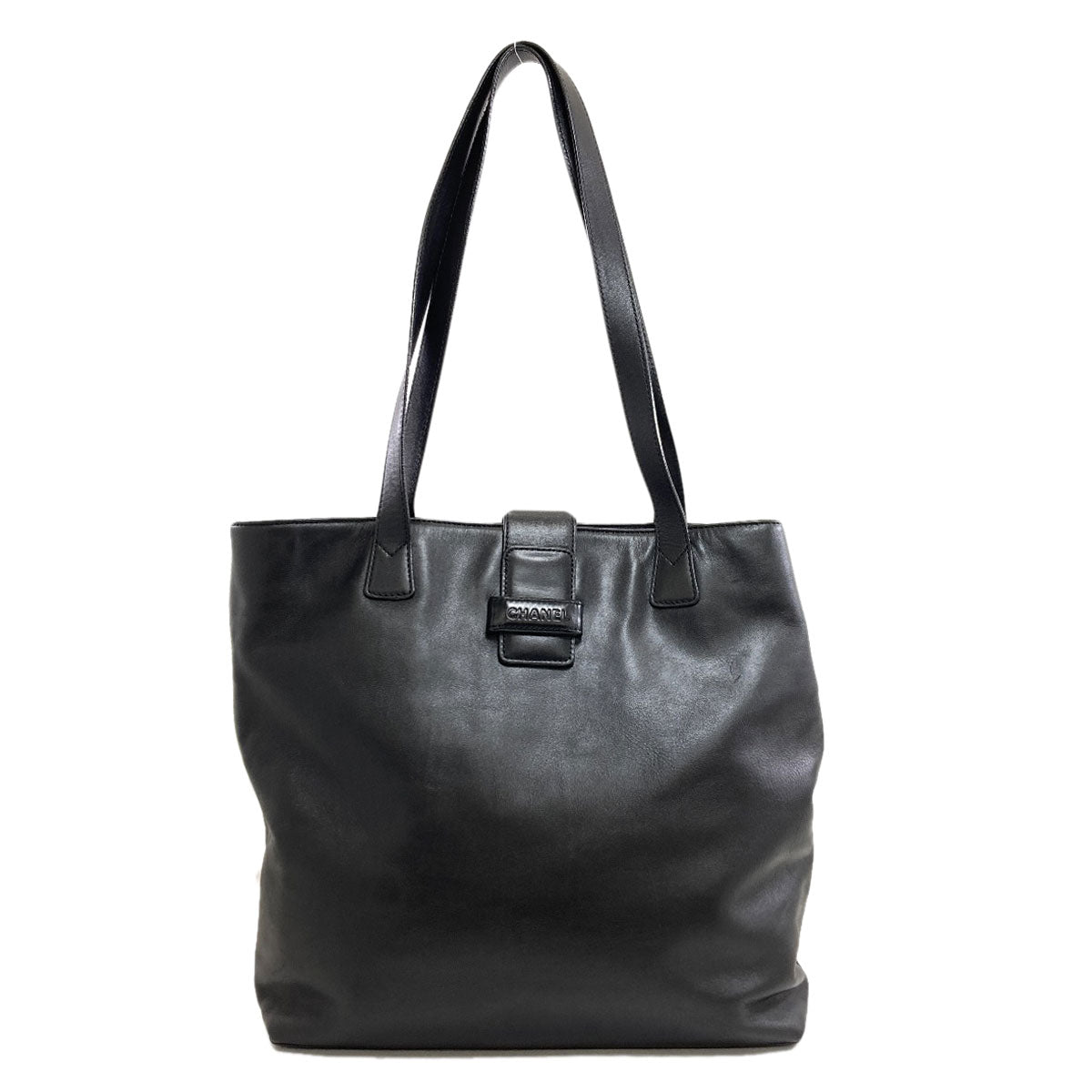 CHANEL logo Tote Bag Calf Ladies [Used]