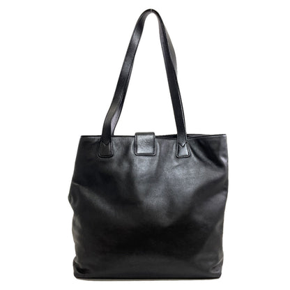 CHANEL logo Tote Bag Calf Ladies [Used]