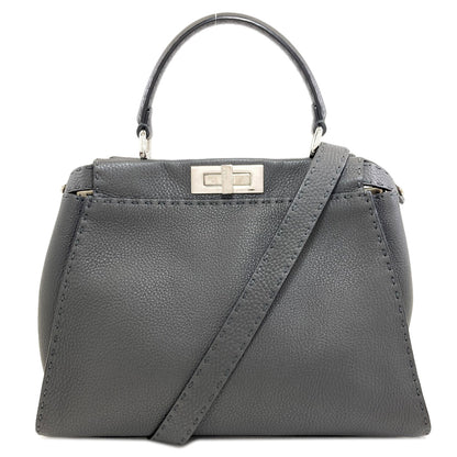 FENDI Peekaboo Medium Selleria 2WAY Handbag Calf Ladies [Used]