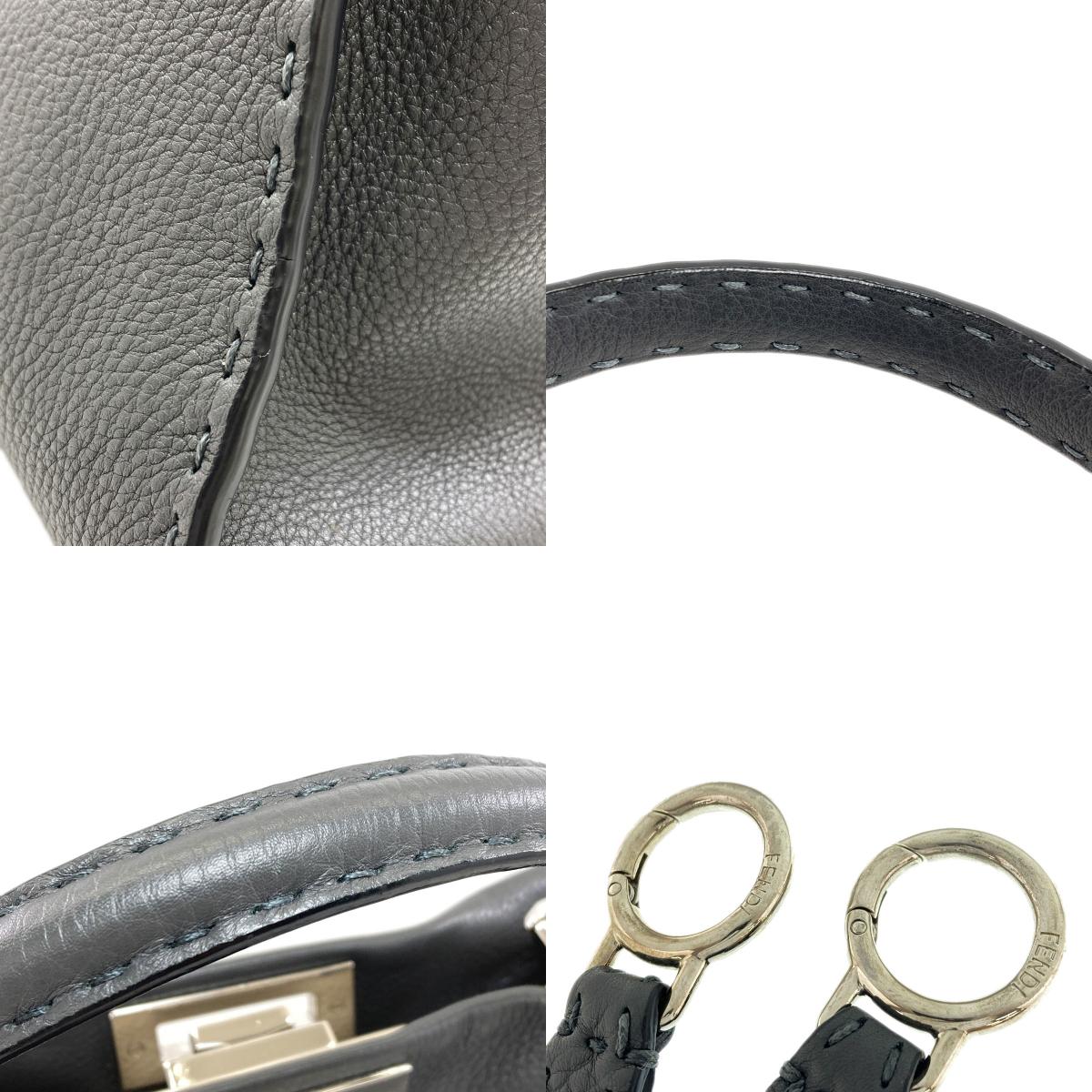 FENDI Peekaboo Medium Selleria 2WAY Handbag Calf Ladies [Used]