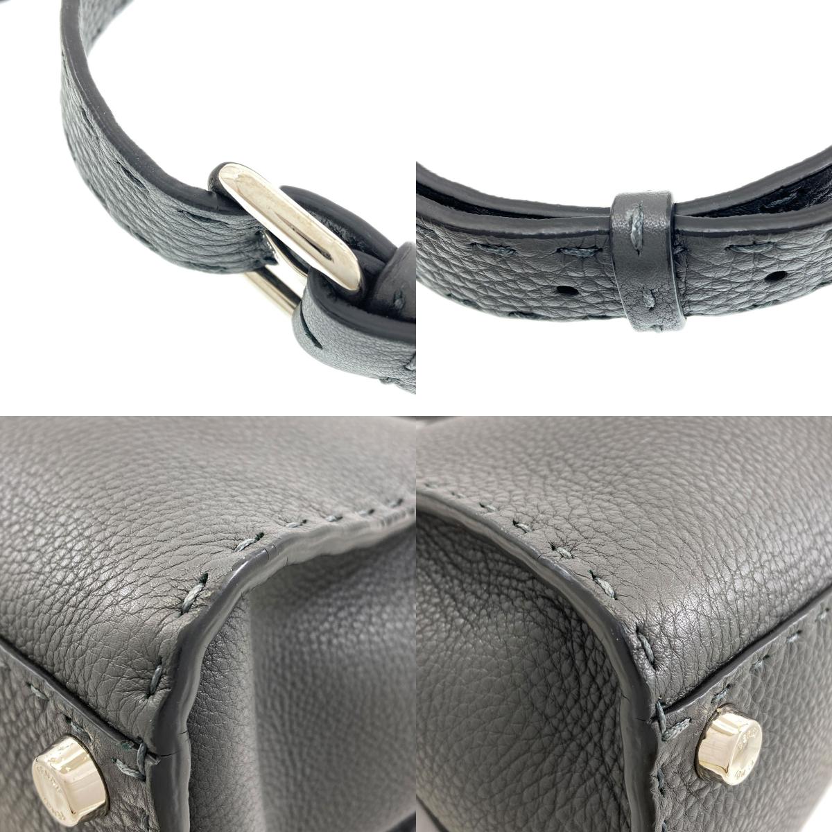 FENDI Peekaboo Medium Selleria 2WAY Handbag Calf Ladies [Used]