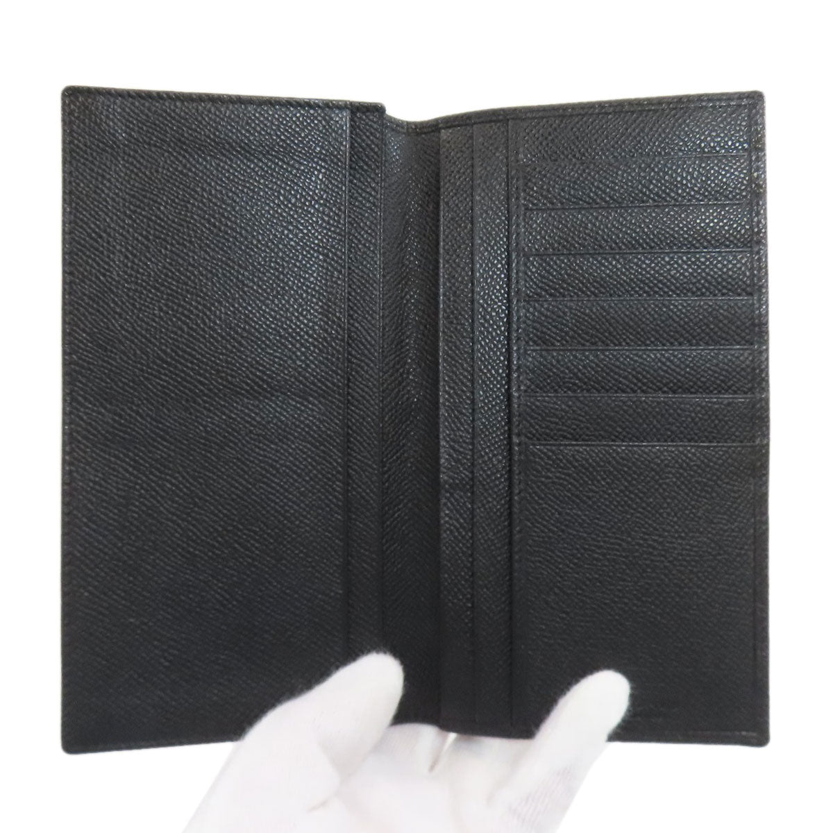 BVLGARI logo Long wallet (no coin pocket) Leather Ladies [Used]