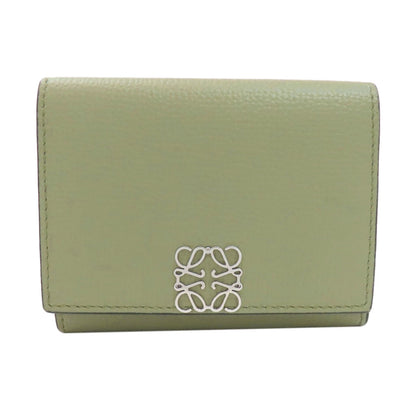LOEWE Anagram Trifold Wallet Bifold Wallet with Coin Pocket Leather Ladies [Used]