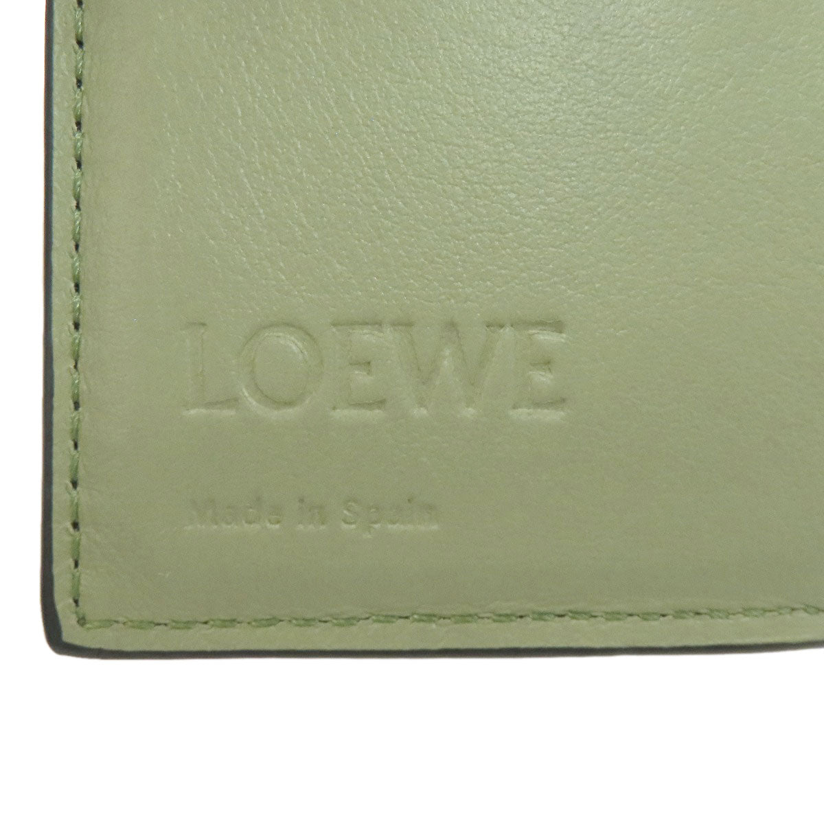 LOEWE Anagram Trifold Wallet Bifold Wallet with Coin Pocket Leather Ladies [Used]