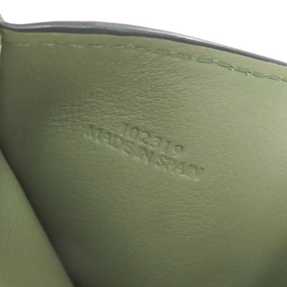 LOEWE Anagram Trifold Wallet Bifold Wallet with Coin Pocket Leather Ladies [Used]