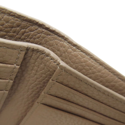 BALLY logo Bifold Wallet with Coin Pocket Leather Ladies [Used]
