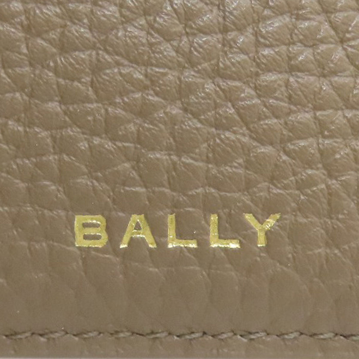 BALLY logo Bifold Wallet with Coin Pocket Leather Ladies [Used]
