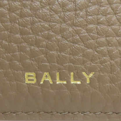 BALLY logo Bifold Wallet with Coin Pocket Leather Ladies [Used]