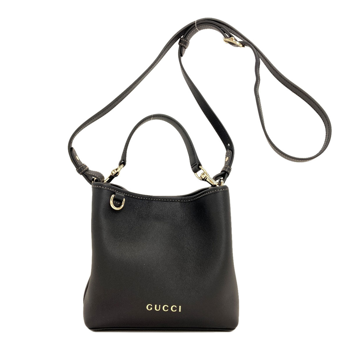 GUCCI 815118 Long Shoulder Small Bucket Bag (2-Way) Shoulder Bag Calf Ladies [Used]